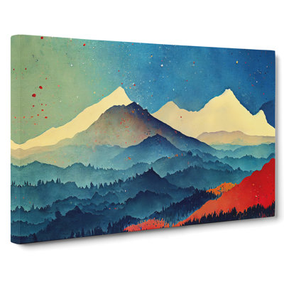 Mountain Splash Vol.5 Abstract - Wrapped Canvas