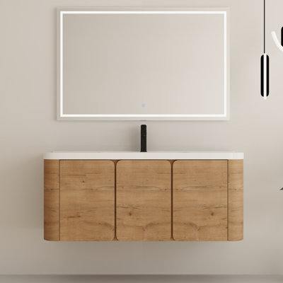 Ensemble de meuble-lavabo simple 48 po avec plateau en résine Ardingly