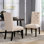 Chaise de salle à manger 2 pièces avec dossier - style moderne pour l'intérieur de la maison, 42 po x 24,5 po x 21,12 sièges, salle à manger contemporaine, H 42 po, l 24,5 po, P 21,12 po