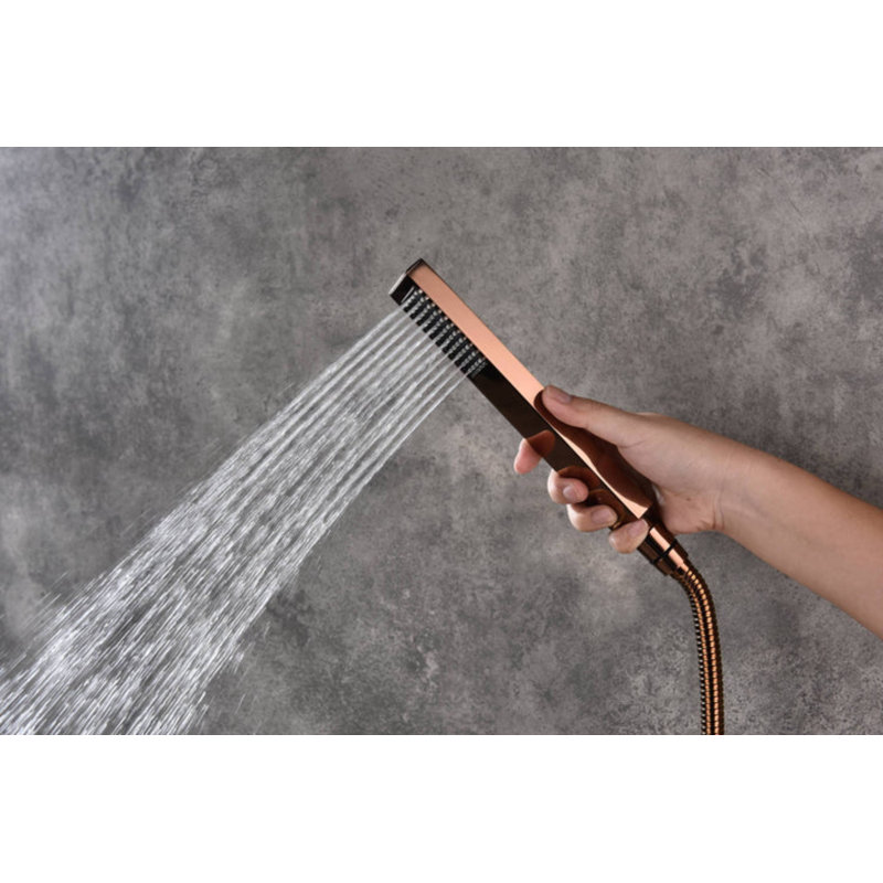 Robinet de douche avec valve brute et TempAssure, Or rose