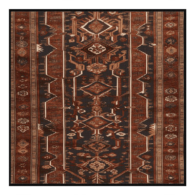 Machine Washable Turkish Brown Area Rug