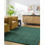 Rectangle Loretto Geometric Hand Loomed Wool Area Rug in Green-634904547