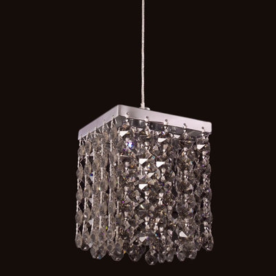 Luminaire suspendu carré 1 lumières Bedazzle
