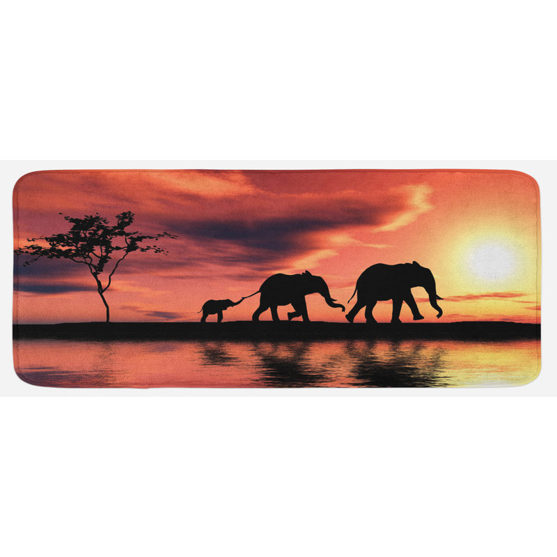 Eclectic Polyester Kitchen Mat