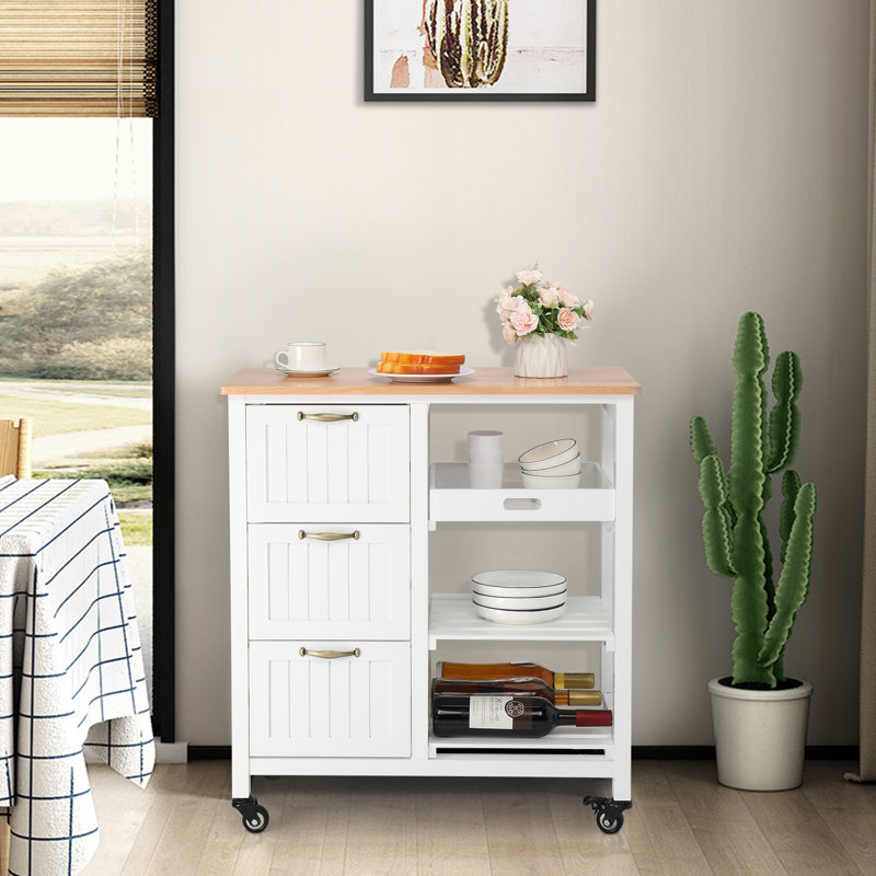 Îlot de cuisine 29,92 po, Blanc