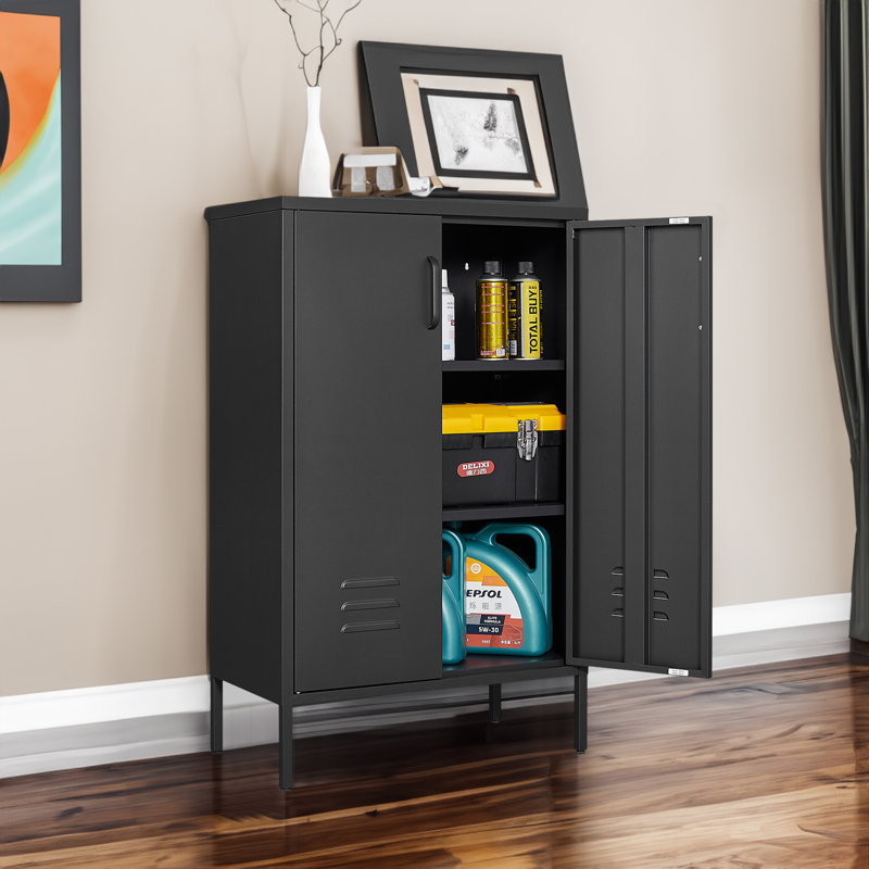 Steel storage cabinet