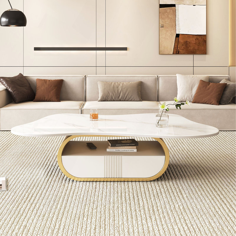 Table basse Modern Modern Butterfly, Doré