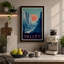 Desert Valley Sunrise Art Deco - Wrapped Canvas-2057972834-2057972846