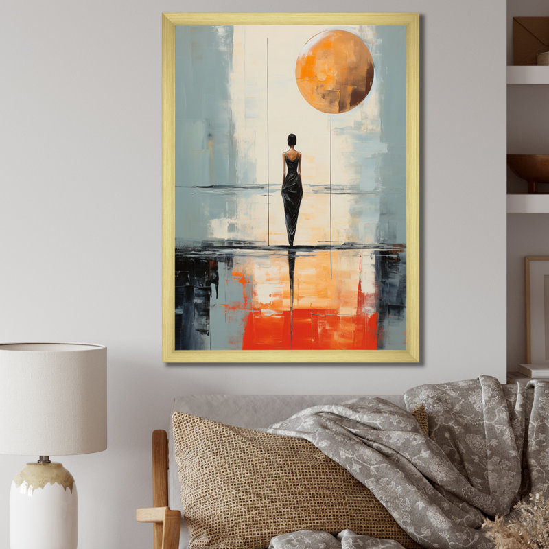 Minimalisme yoga, équilibre intérieur II, H 40 po x l 30 po x P 1,5 po, Or