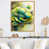 Toile avec cadre flottant or