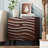 Modern 3 Drawer Wood Dresser With Wave Drawer Fronts In Brown-332875204