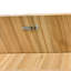 Table de salle à manger extensible de 55,11 po à 70,86 po avec pieds rayés pour le salon et la cuisine-129879044-129879043