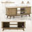 Ebern Designs Tv Stand For Tv Up To 55 Inch Television Cabinet With 2 Open Shelves Sliding Doors