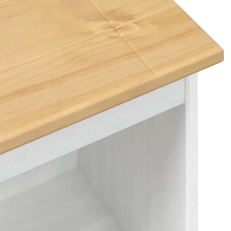 46cm W Solid Wood Bookcase, (3 Shelves) 100cm H x 46cm W x 29cm D