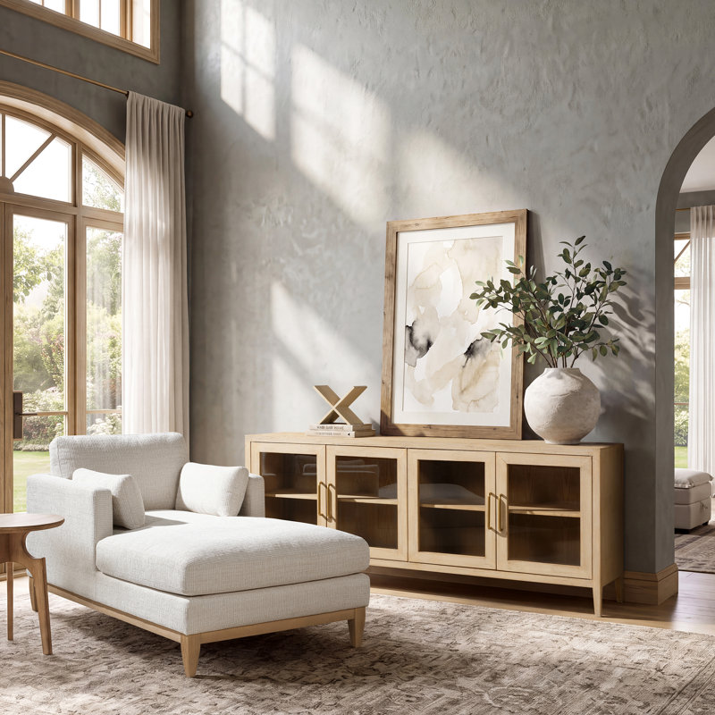 Buffet Marlowe de 83 po avec porte vitrée