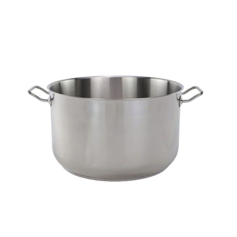 Tuxton TUXSTEEL Stainless Steel Pot Set, 22 Quarts, 8.25" H x 14.19" W x 14.19" D