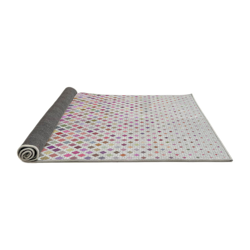 Tapis gris / mauve Power Loom, Rond 6 pi