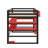 Wood Loft Bed With Desk, Side Storage Rack, Multi-Storage Shelves And RGB Light-35940362-35940367