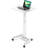 Adjustable Height Rolling Laptop Desk With Mobile Workstation Cart, Compact Sit-Stand Desk For Home, Office, Or Classroom