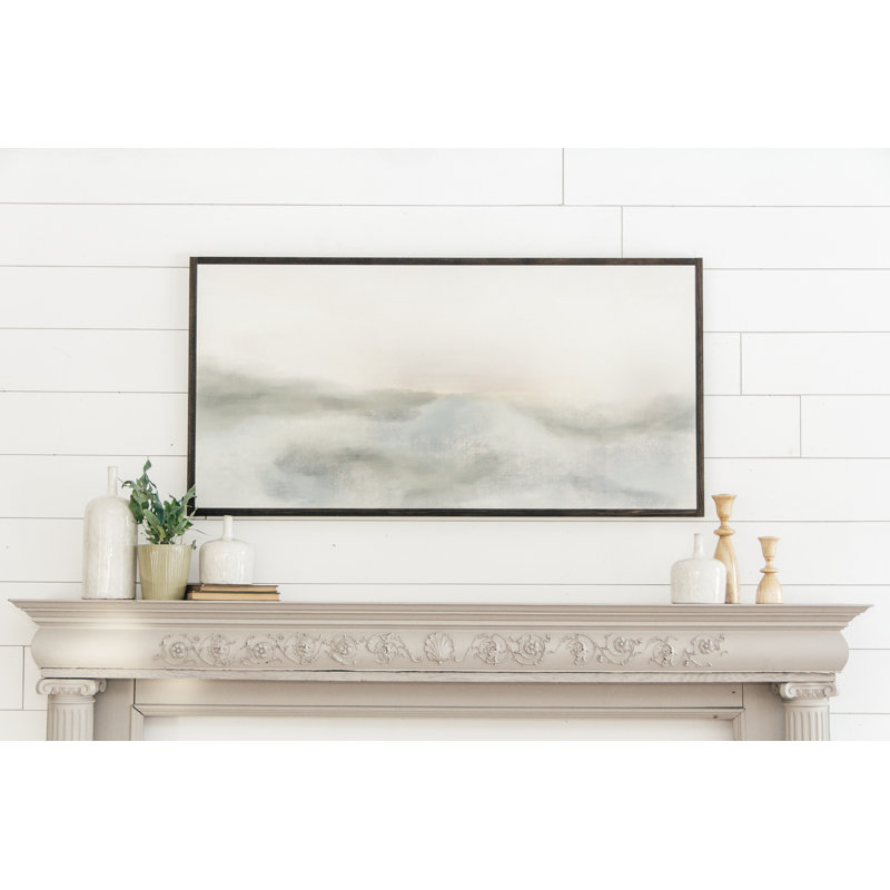 Morning Mercies Abstract Wood Framed Wall Art, Dark Brown