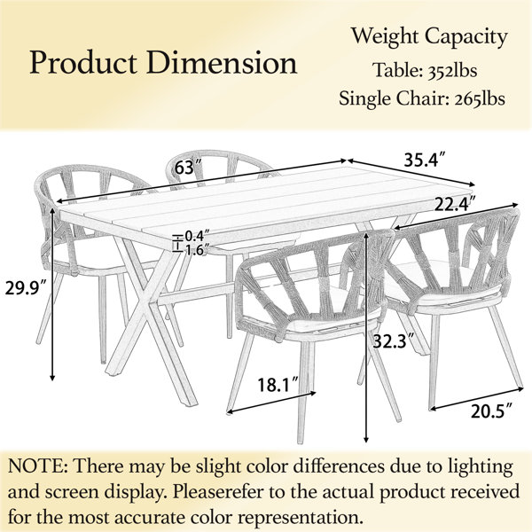 Dimensions du produit