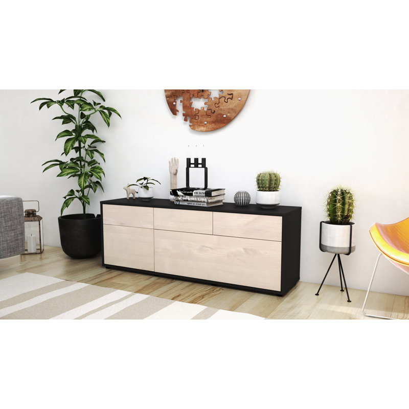 Yamada TV Stand, Cedar / Matte Anthracite