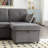 Vaya 2 - Piece Pull Out Sectional Sleeper Sofa With Storage Chaise-130925589