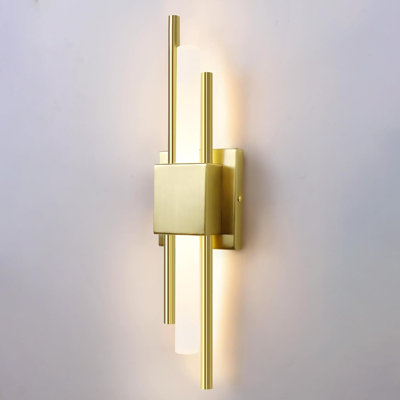 Applique murale à DEL avec lumière blanche chaude 3000K, applique murale moderne pour la chambre à coucher, la salle de bain, le salon, le couloir, durable et facile à installer