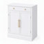 Ensemble de 2 buffets de cuisine autoportants avec rangement ajustable-561252793
