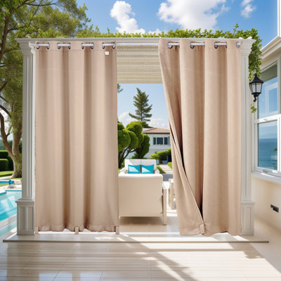 Rideau de terrasse extérieur imperméable Lakyshia