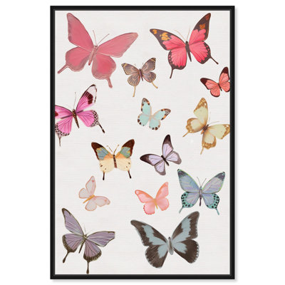 Spring Time Butterflies Canvas Butterfly Art Prints by Art Remedy