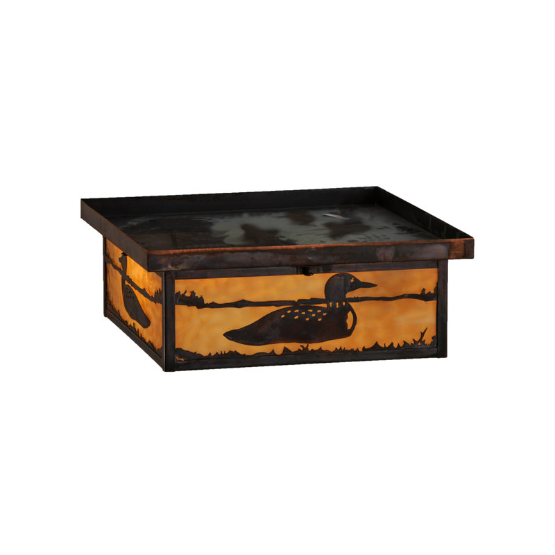 Rustic Lodge 2 - Light Flush Mount, 6" H x 20" W x 20" D