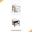 Chaise de rangement, fauteuil d'appoint Mid-Century moderne avec structure en bois-2051464186