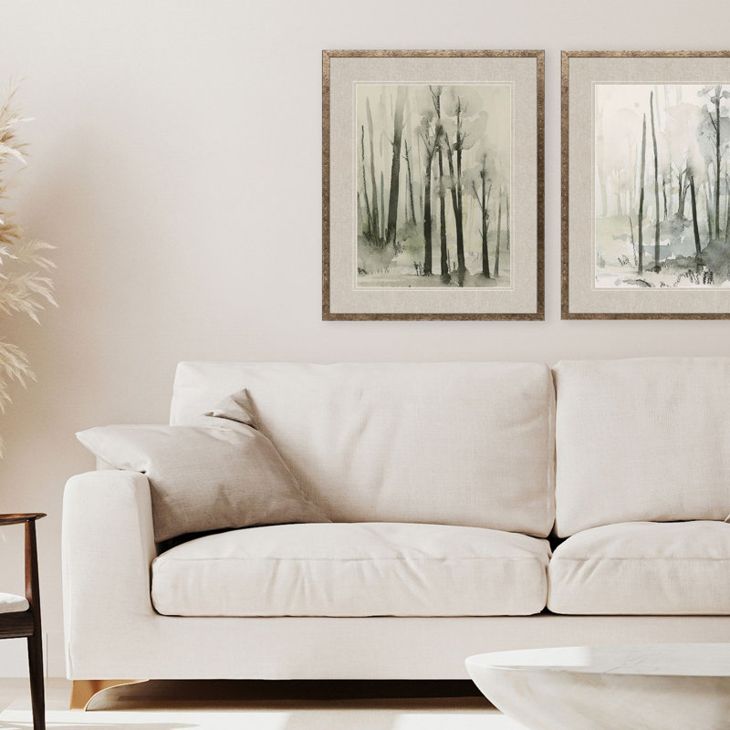 Malanta Knowles Ethereal Forest Landscape Canvas Art with Antique Bronze Frame