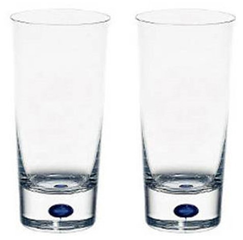Intermezzo Blue 13 oz. Drinking Glass, Blue, 2 pcs, 13 oz.