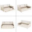 Lit plateforme simple tapissier avec rangement et tiroirs-1559897903