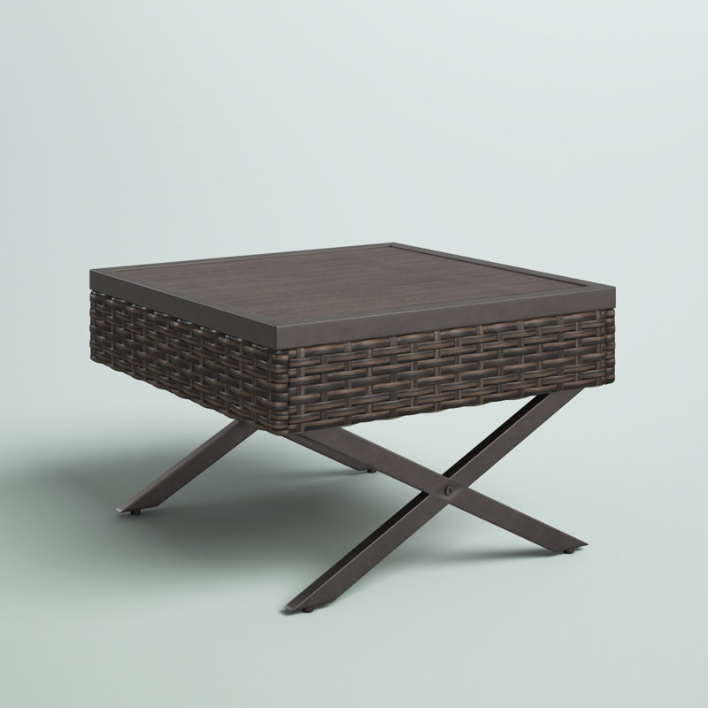 Boydston Square Metal Outdoor Side Table , 22'' in. W 22'' in. D