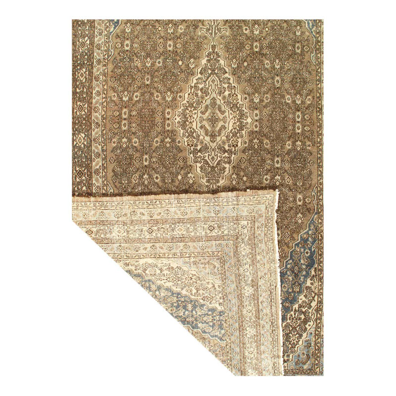 Rouille persane antique Mahal 9 pi 3 po x 16 pi 4 po