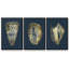 Feuille d'or I sur cobalt 3 pièces-97796000-97795999
