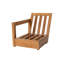Chatsworth Outdoor Teak One Arm Lounge Chair-328857822