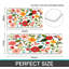 Tapis de cuisine boho floral 2 pièces papillon, cuisine de ferme, véranda