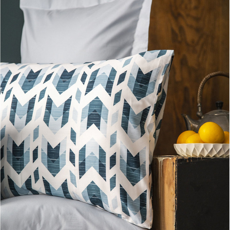 Cotton Geometric Shapes Duvet Cover