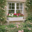 Bini Window Box, Contemporary Concrete Effect Plant Pot, Outdoor Windowsill Planter with Drainage Plug-166005204-166005206