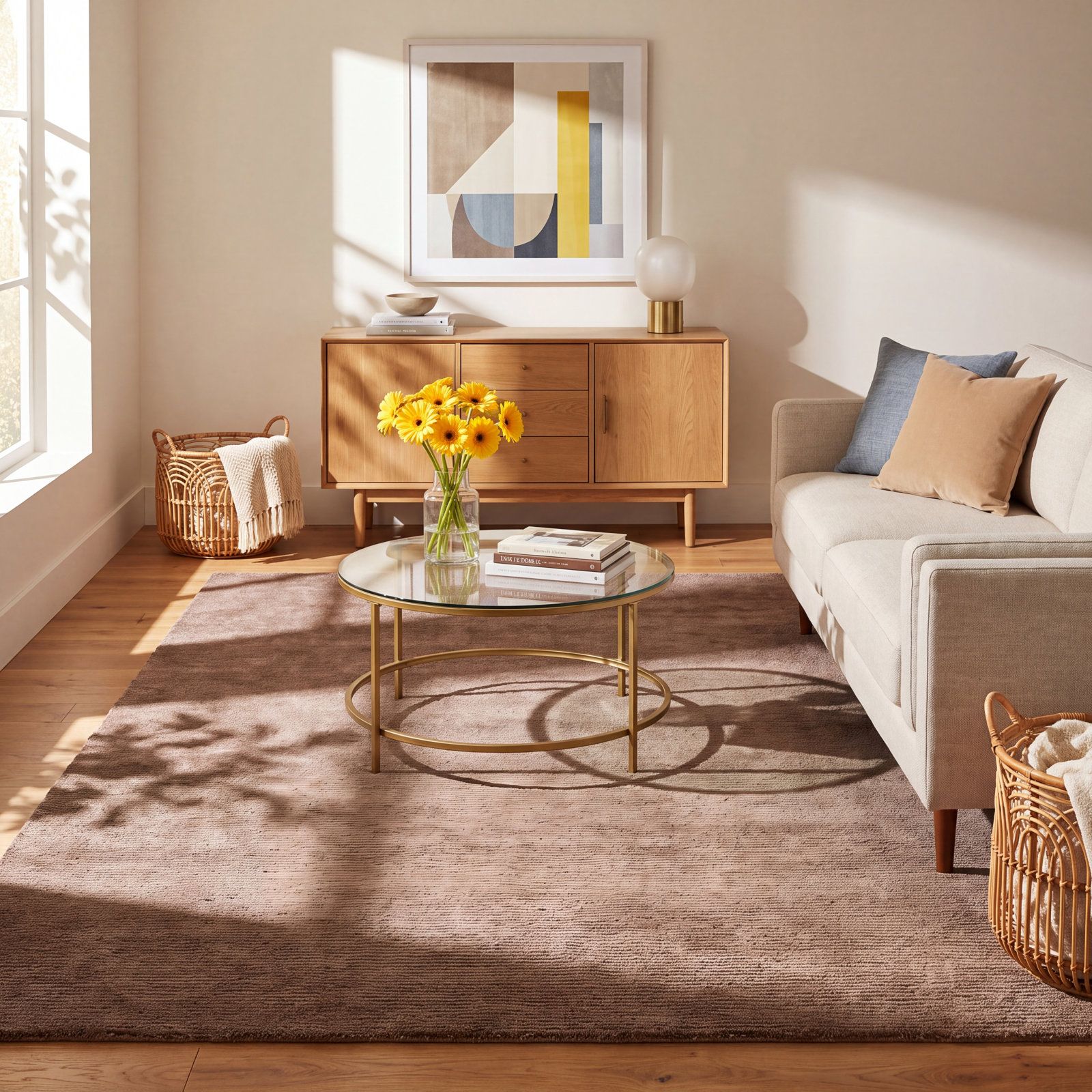 Cliona Hand-Tufted Jute Rug, Rectangle 7'9" x 9'9"