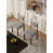 Polyester Blend Black/White Striped