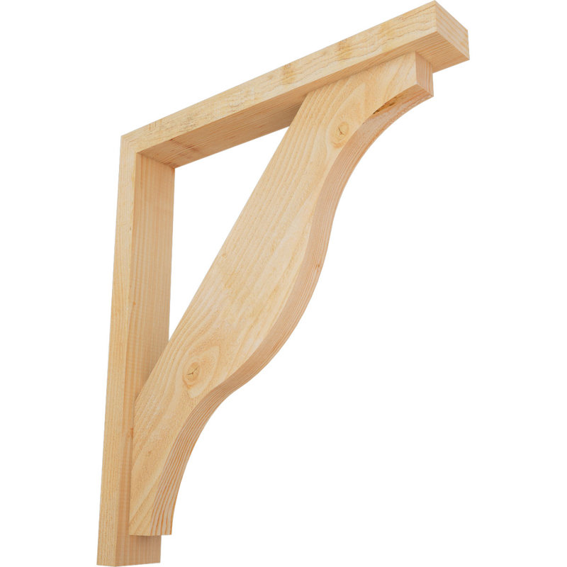 Support Funston Block avec support décalé, 32 x 28, Sapin Douglas de l 4 po (scié brut)