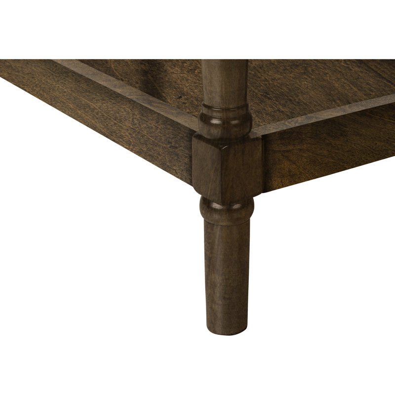 Table d'appoint pour petits espaces - Conception pratique avec étagère de rangement à 2 niveaux