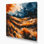 «Watercolor Landscape 29», art mural sur toile noire