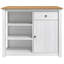 112 cm W Solid Wood Top Kitchen Island-670136445