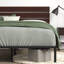 Steens Modern Metal Bed frame with Bamboo Headboard-337111843
